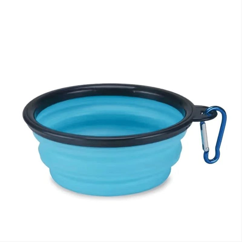 Portable Collapsible Silicone Travel Pet Food & Water Bowl