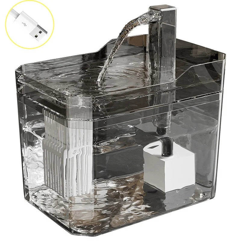 Automatic Cat Water Fountain with Filter & Circulating Dispenser