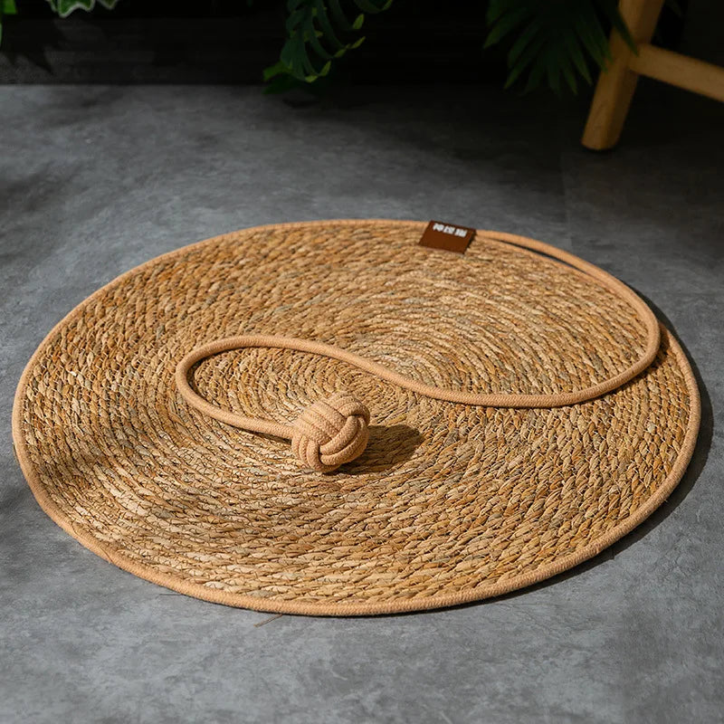 Rattan Cat Scratching Mat & Furniture Protector Pad