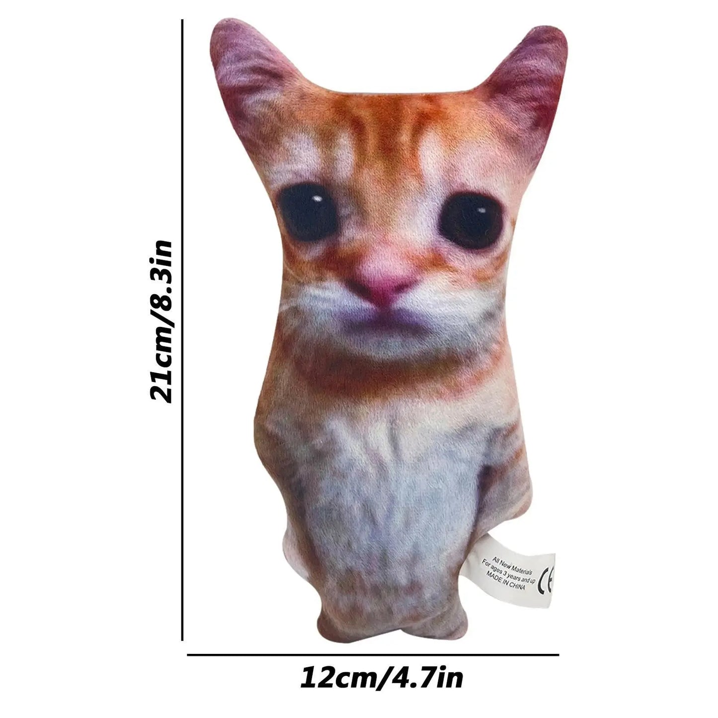Cute 21cm El Gato Meme Plush Toy – Soft Stuffed Cat Doll Gift