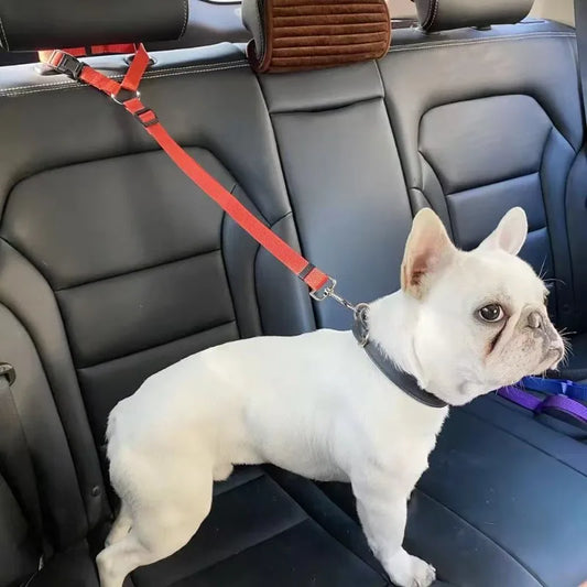 Adjustable Nylon Pet Car Seat Belt & Safety Lead Leash