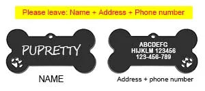 Custom Engraved Pet ID Tag & Personalised Dog & Cat Name Pendant Keyring