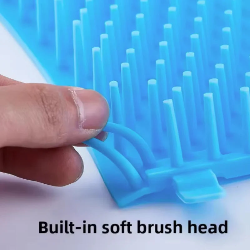 Portable Silicone Dog Paw Cleaner Cup & Gentle Foot Washing Brush