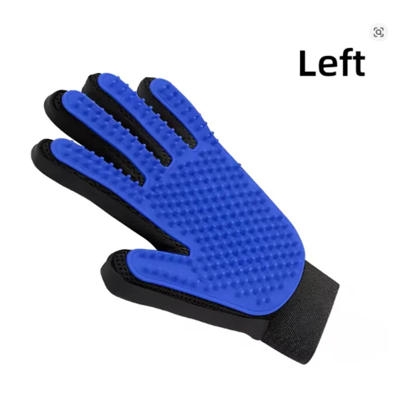 Deshedding Pet Grooming Glove & Gentle Massage Hair Remover for Cats & Dogs