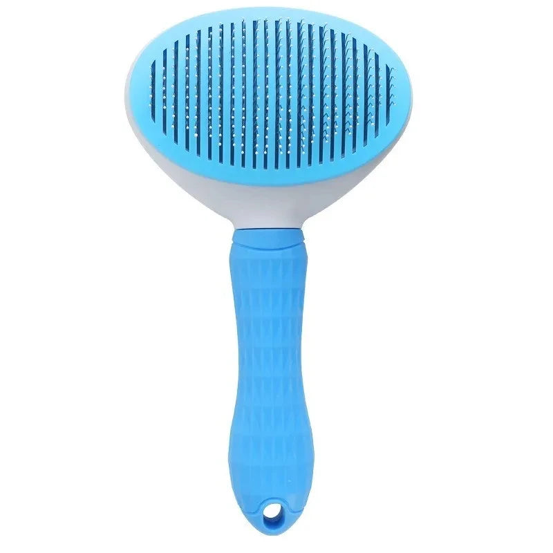 Self-Cleaning Slicker Pet Grooming Brush & Hair Remover Comb for Cats & Dogs