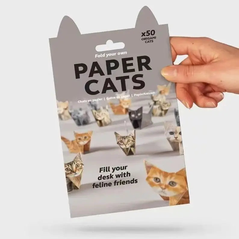 DIY Origami Paper Craft Kit for Cats, Dogs & Dinosaurs 3D Desk Decor