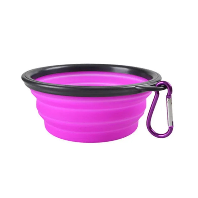 Portable Collapsible Silicone Travel Pet Food & Water Bowl