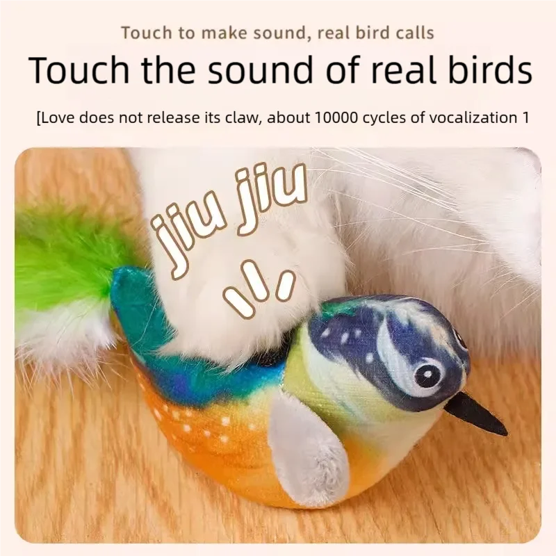 Electric Flapping Wings & Chirping Bird Interactive Cat Toy