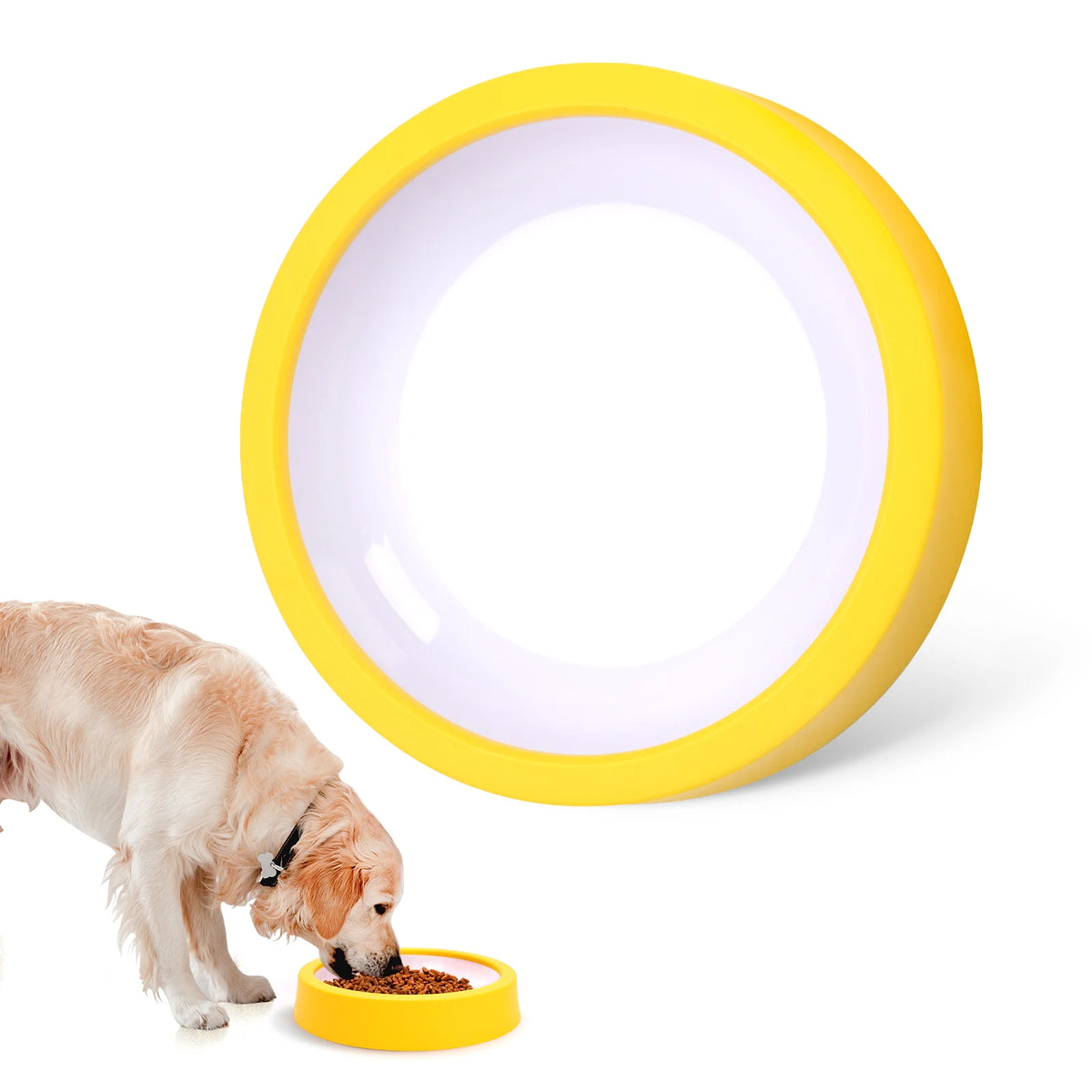 Anti-Gulping Non-Slip Interactive Slow Feeder Dog Bowl