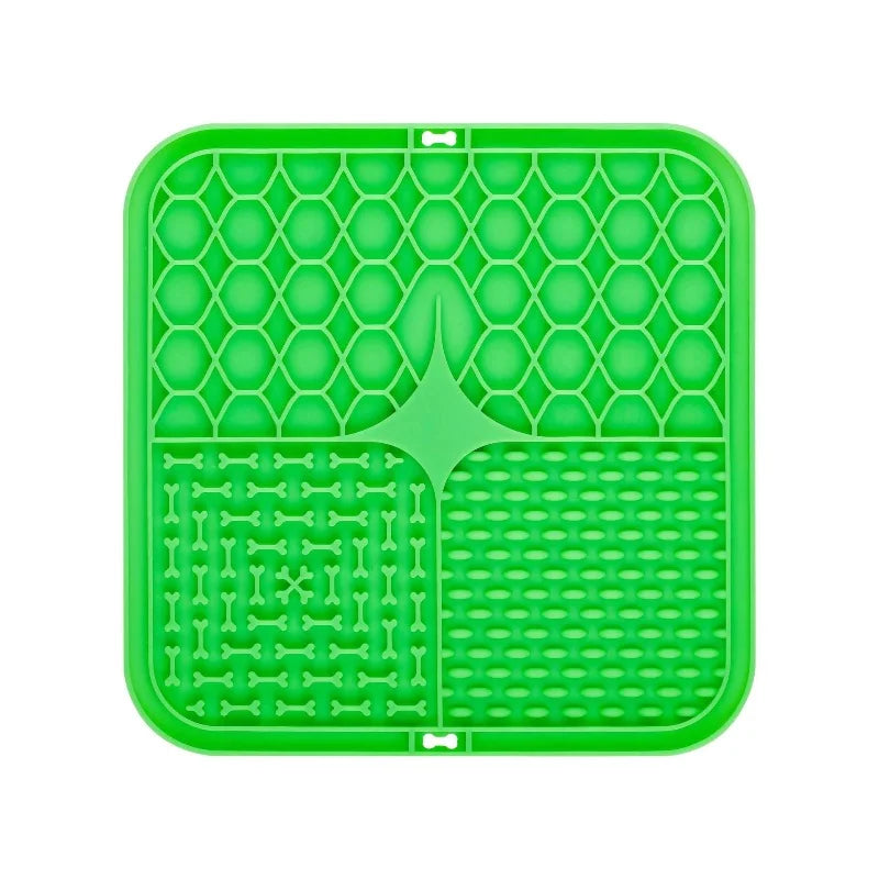 Silicone Pet Lick Mat with Suction Cups for Dog Bathing & Slow Feeding