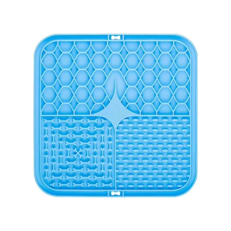 Silicone Pet Lick Mat with Suction Cups for Dog Bathing & Slow Feeding