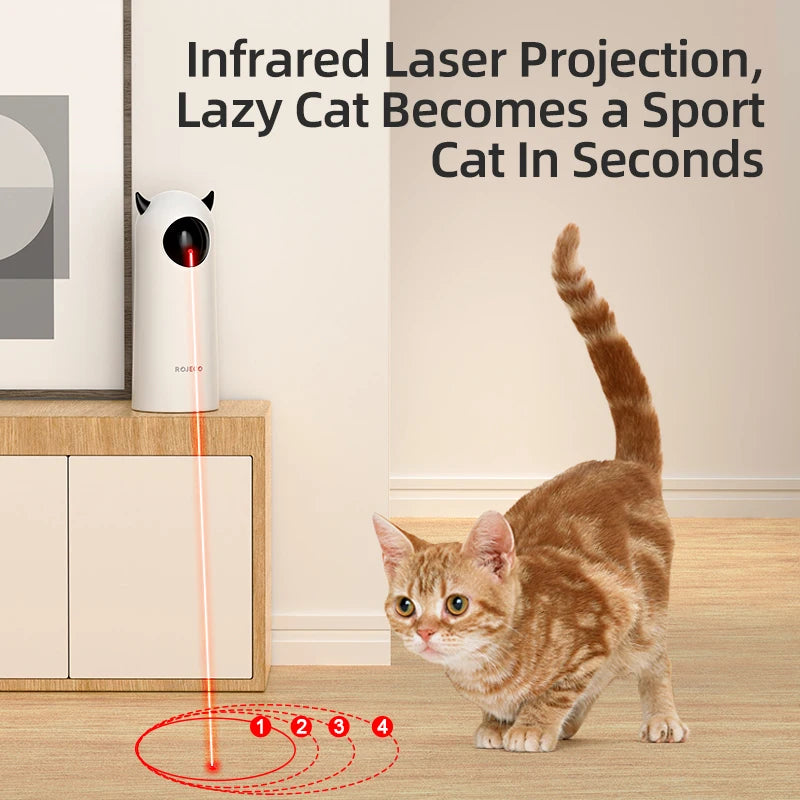 ROJECO Electronic Handheld & Automatic LED Laser Cat Toy