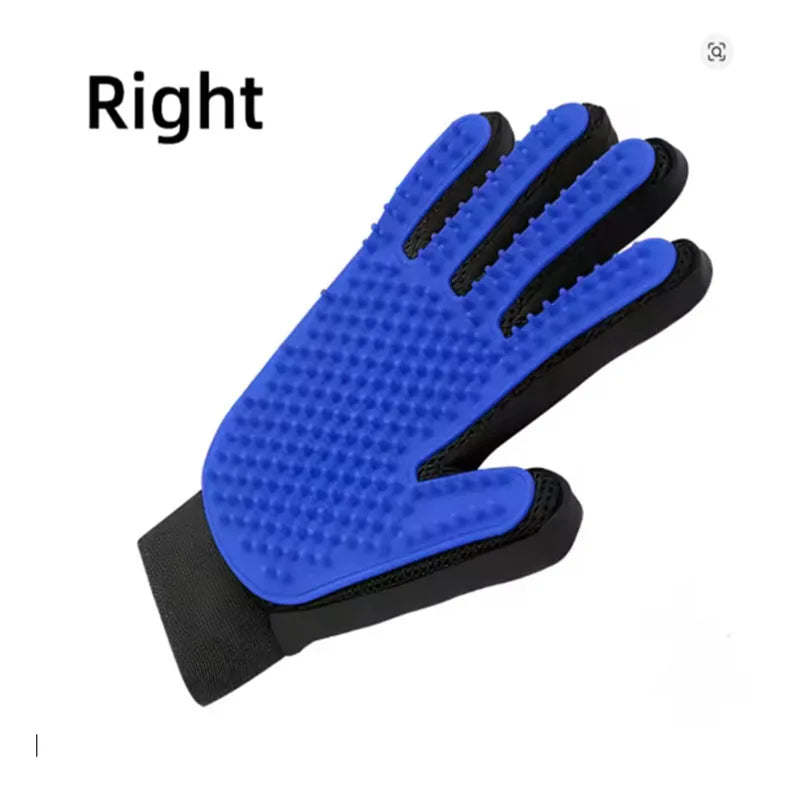 Deshedding Pet Grooming Glove & Gentle Massage Hair Remover for Cats & Dogs