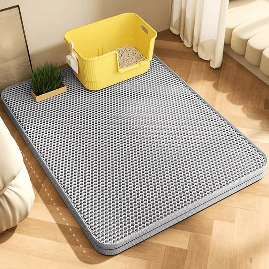 Extra Large Heavy-Duty Waterproof 2-Layer Cat Litter Mat