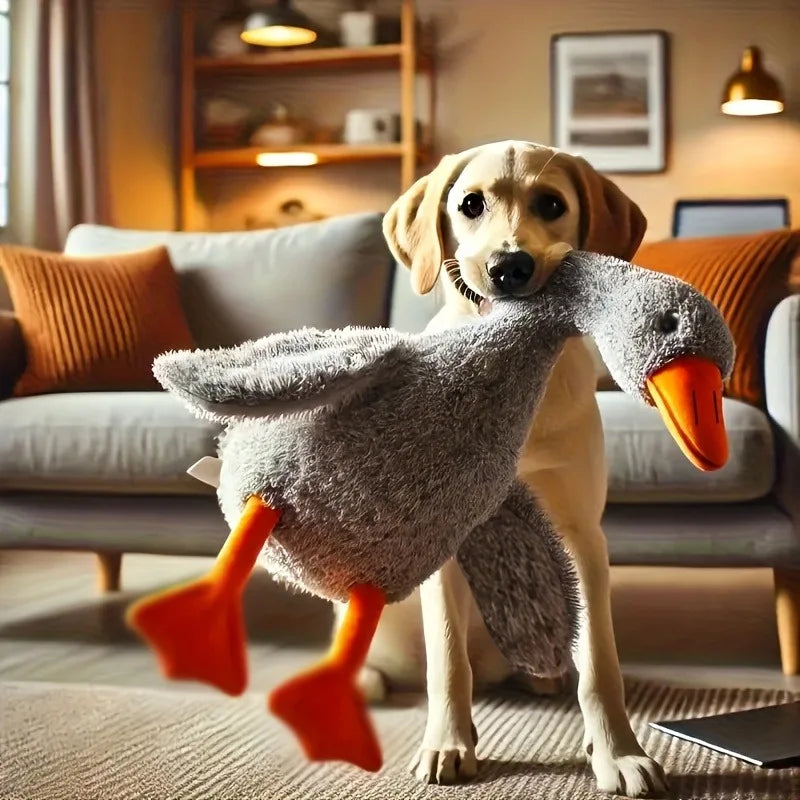 50cm Soft Anxiety-Relieving Duck Plush Toy & Companion for Dogs & Cats