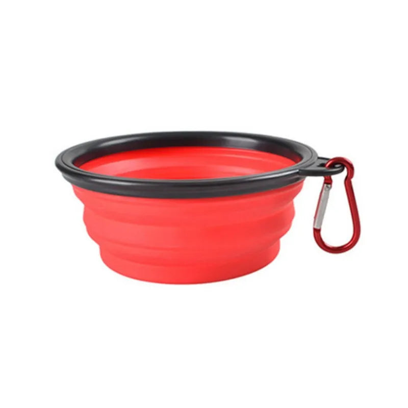 Portable Collapsible Silicone Travel Pet Food & Water Bowl