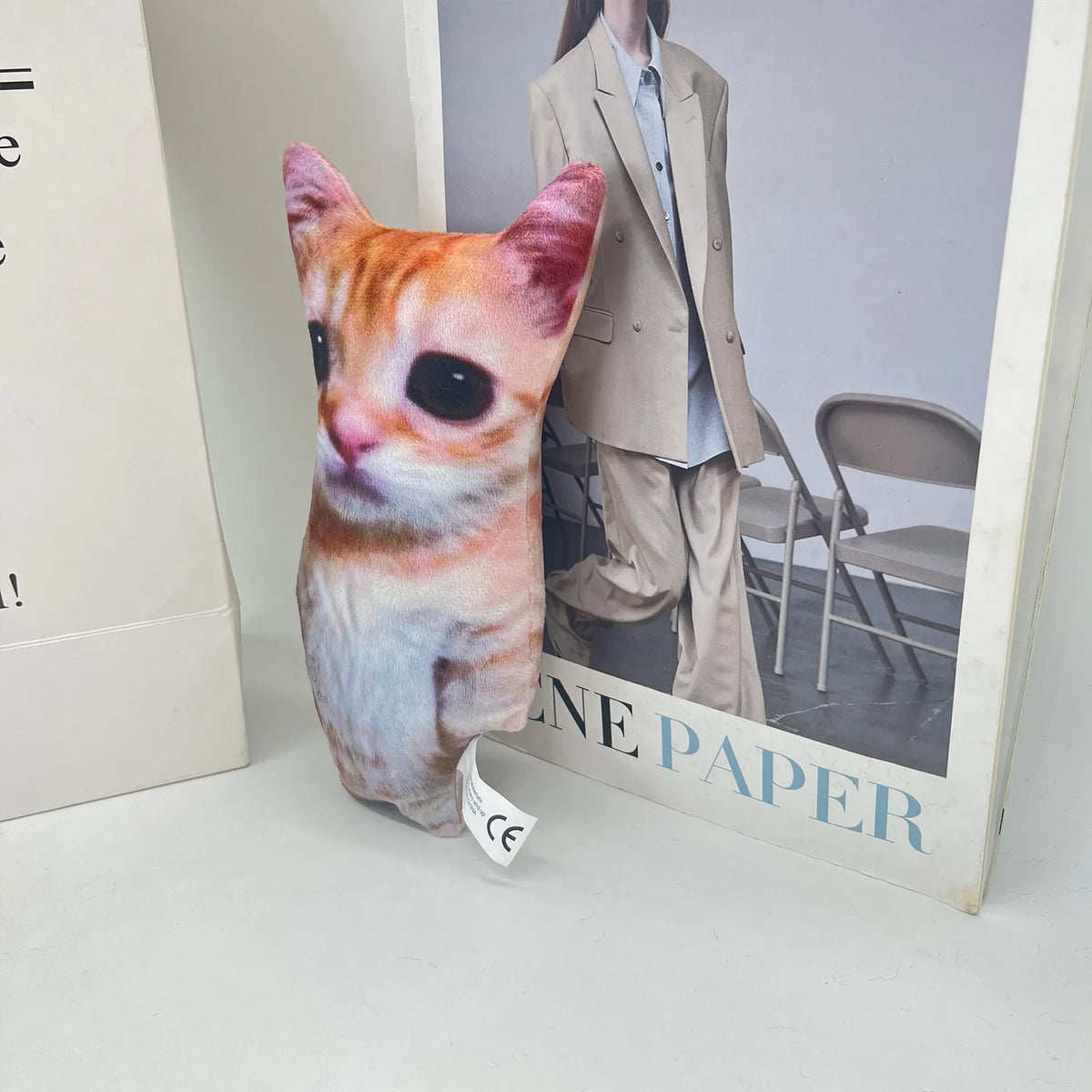 Cute 21cm El Gato Meme Plush Toy – Soft Stuffed Cat Doll Gift