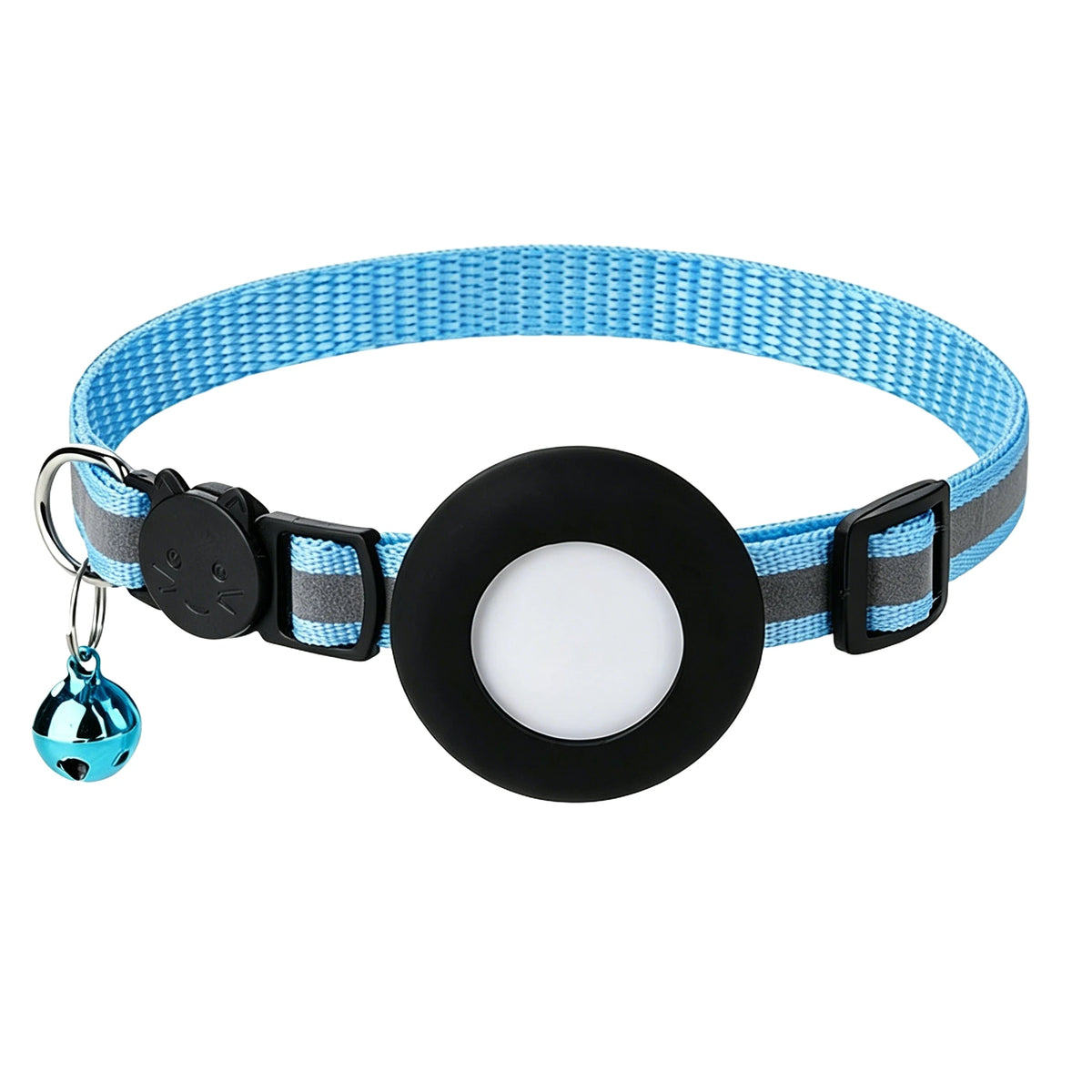 Reflective AirTag Cat Collar with Safety Breakaway Buckle & Bell