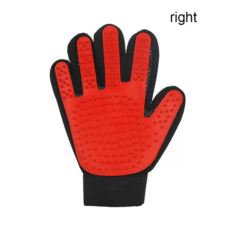 Deshedding Pet Grooming Glove & Gentle Massage Hair Remover for Cats & Dogs