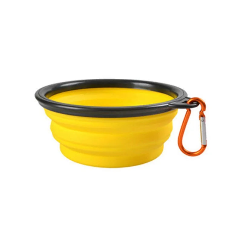 Portable Collapsible Silicone Travel Pet Food & Water Bowl