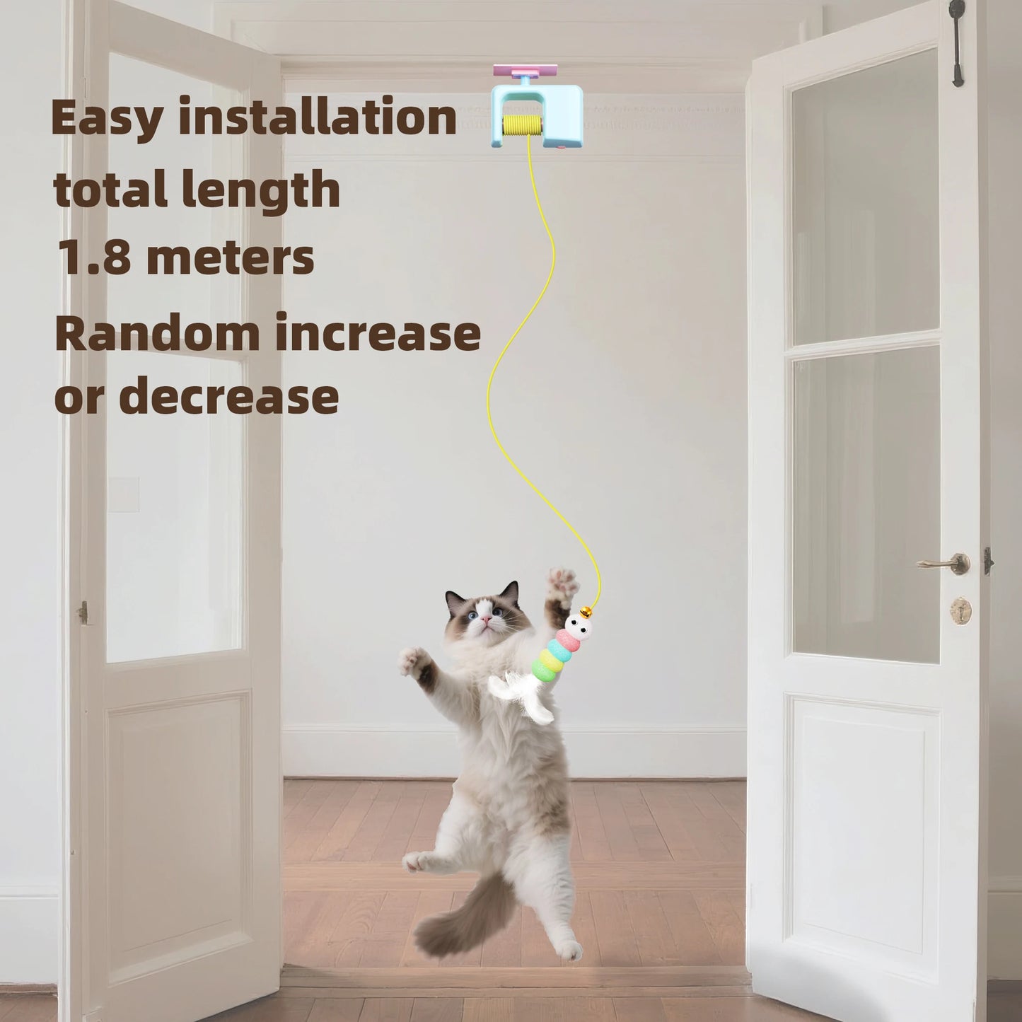 Automatic Hanging Electric Flying Bird Interactive Doorway Cat Toy