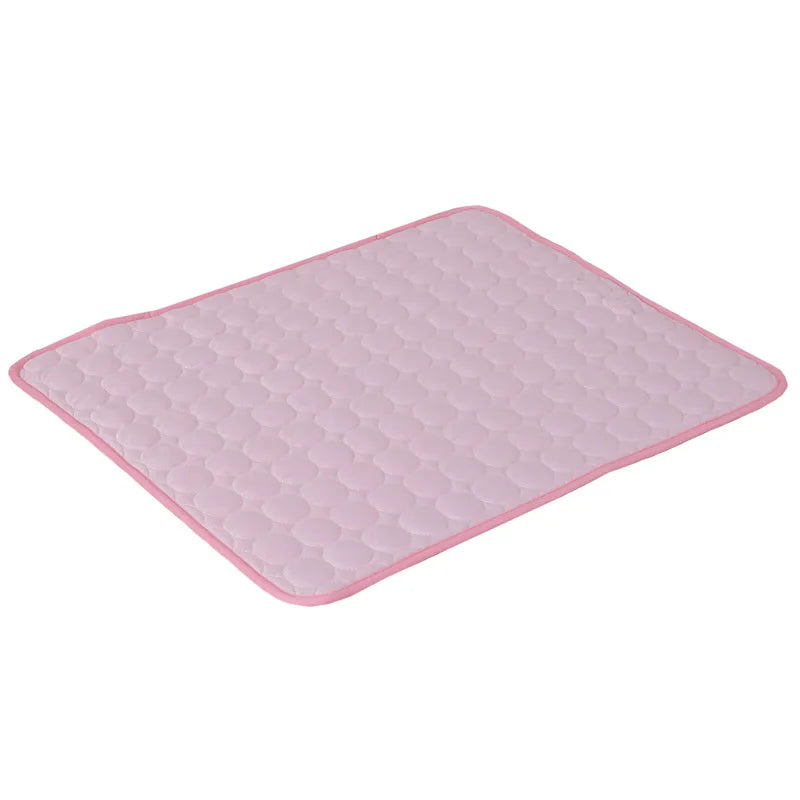 Summer Self-Cooling Pet Mat & Breathable Ice Pad Blanket for Dogs & Cats