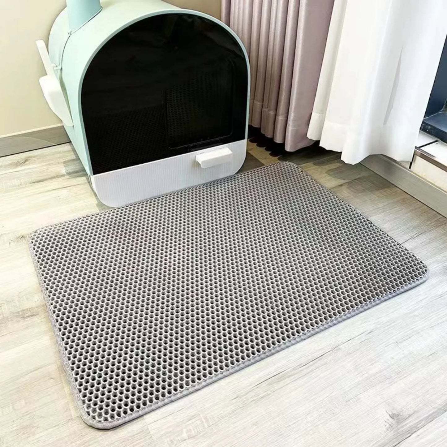 Extra Large Heavy-Duty Waterproof 2-Layer Cat Litter Mat