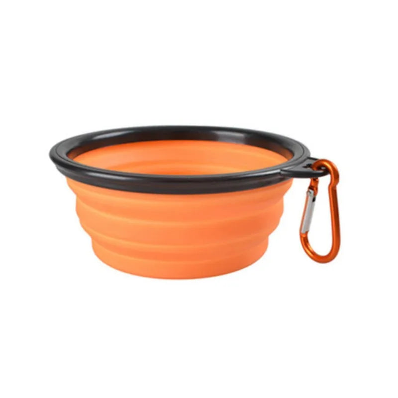 Portable Collapsible Silicone Travel Pet Food & Water Bowl
