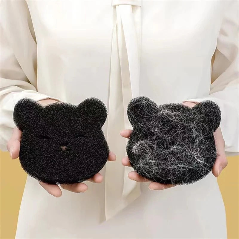 Reusable Washing Machine Pet Hair Remover & Bear Sticky Sponge Catcher