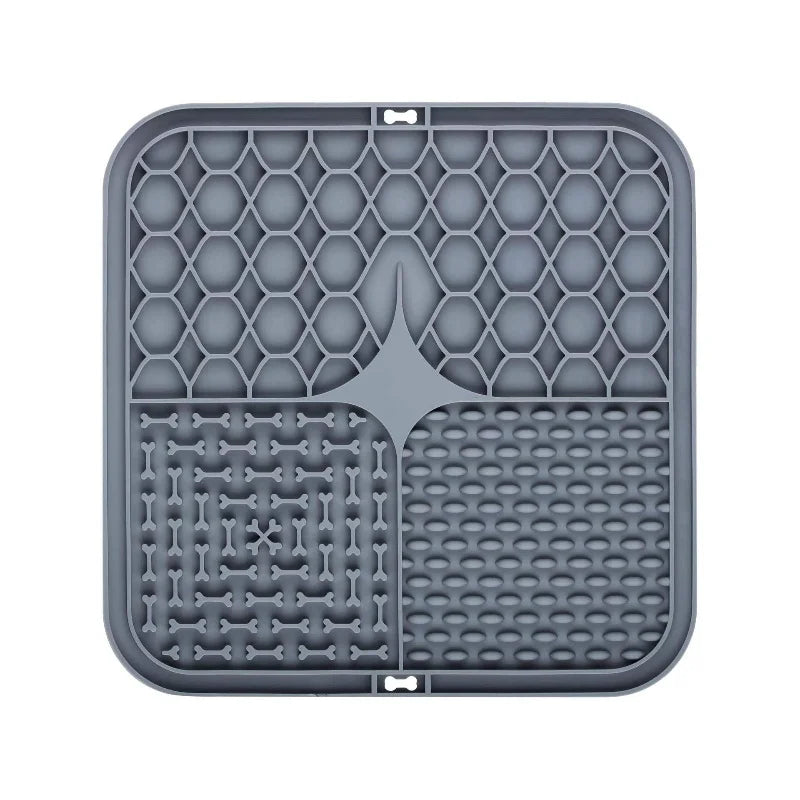 Silicone Pet Lick Mat with Suction Cups for Dog Bathing & Slow Feeding