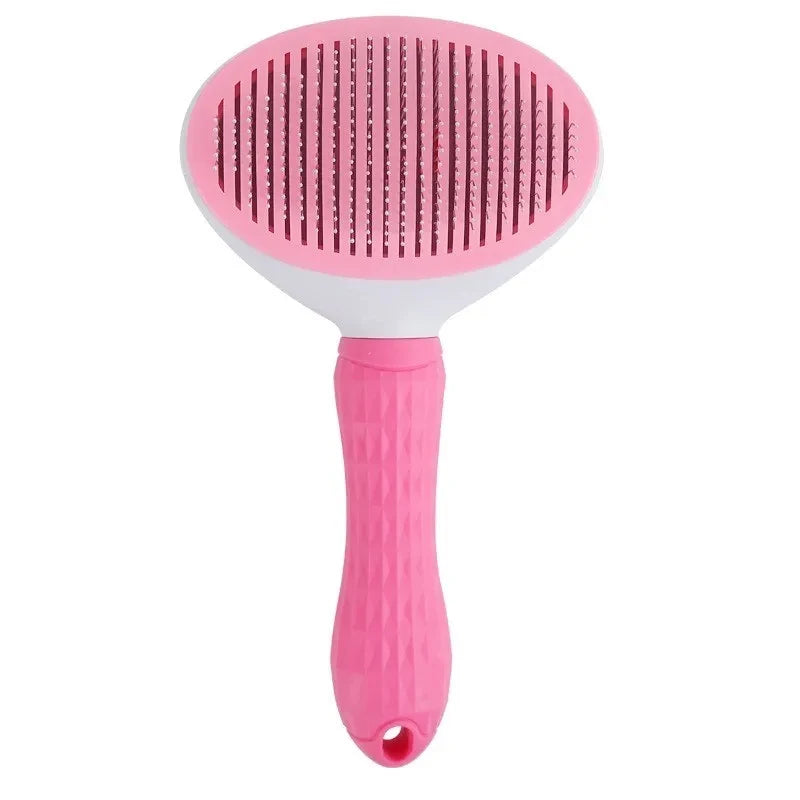 Self-Cleaning Slicker Pet Grooming Brush & Hair Remover Comb for Cats & Dogs