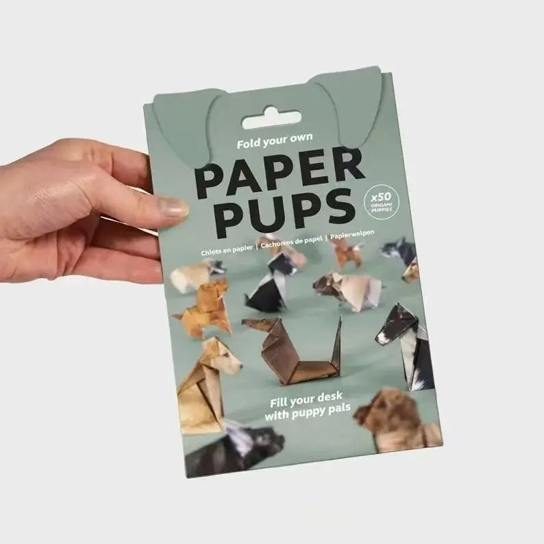 DIY Origami Paper Craft Kit for Cats, Dogs & Dinosaurs 3D Desk Decor