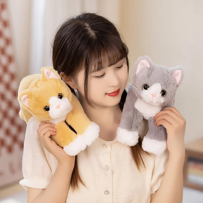 53cm Soft Stuffed Long Cat Plush Pillow Toy