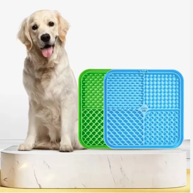 Silicone Pet Lick Mat with Suction Cups for Dog Bathing & Slow Feeding