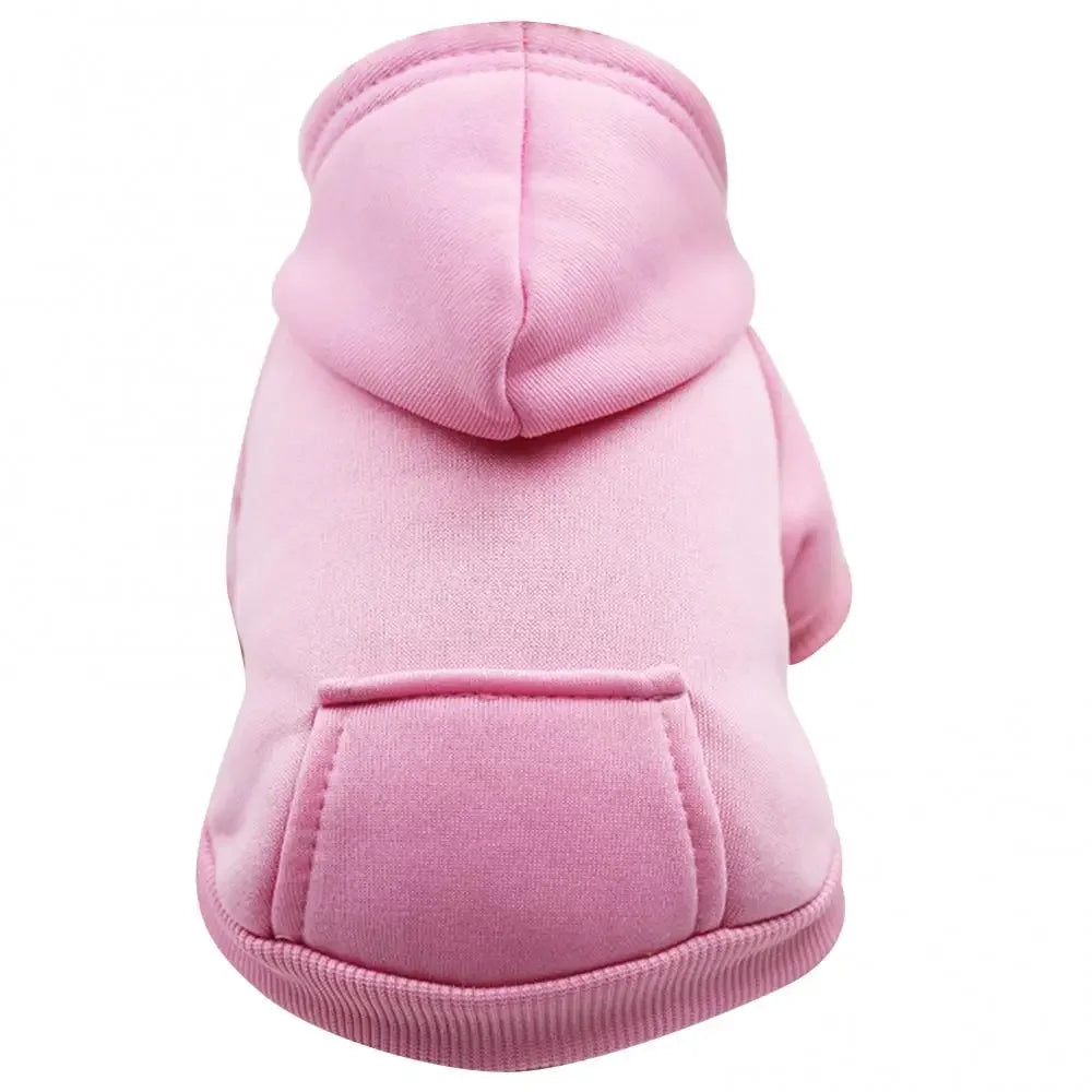 Warm Winter Fleece Dog Hoodie & Cute Puppy Sweatshirt Apparel