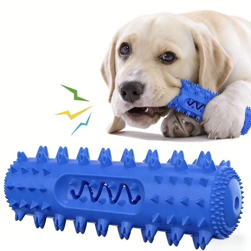 Bite-Resistant Dog Teething Chew Stick & Treat Dispenser Toy