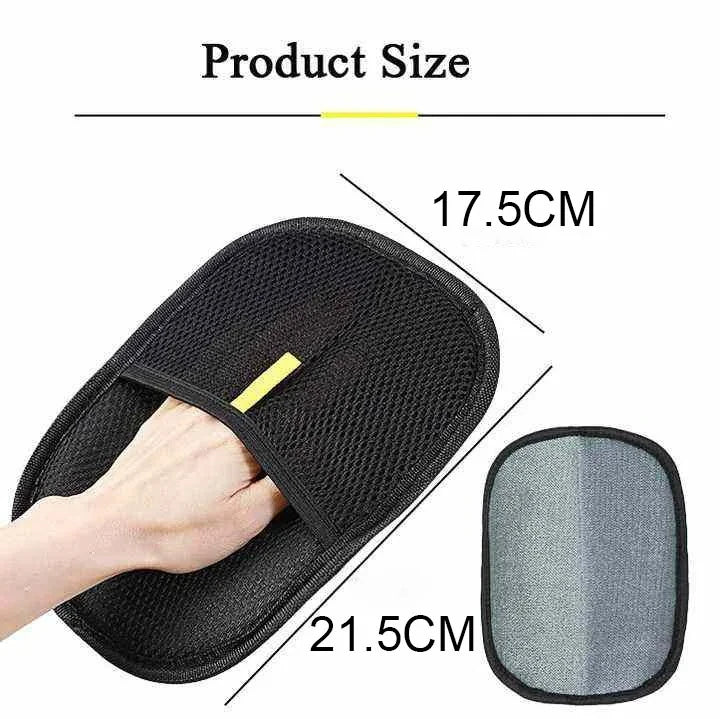 Deshedding Pet Grooming Glove & Gentle Massage Hair Remover for Cats & Dogs