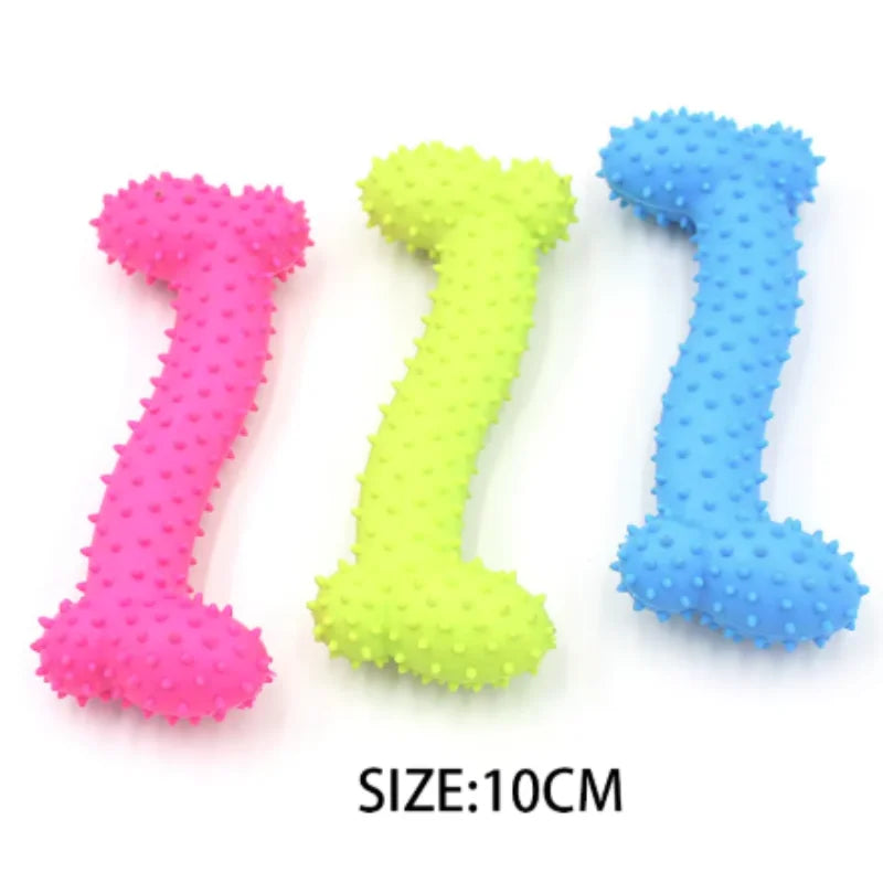 Bite-Resistant Dog Teething Chew Stick & Treat Dispenser Toy