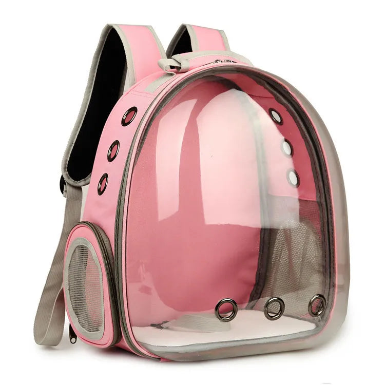 Breathable Transparent Space Capsule Pet Transport Backpack & Cat Carrier