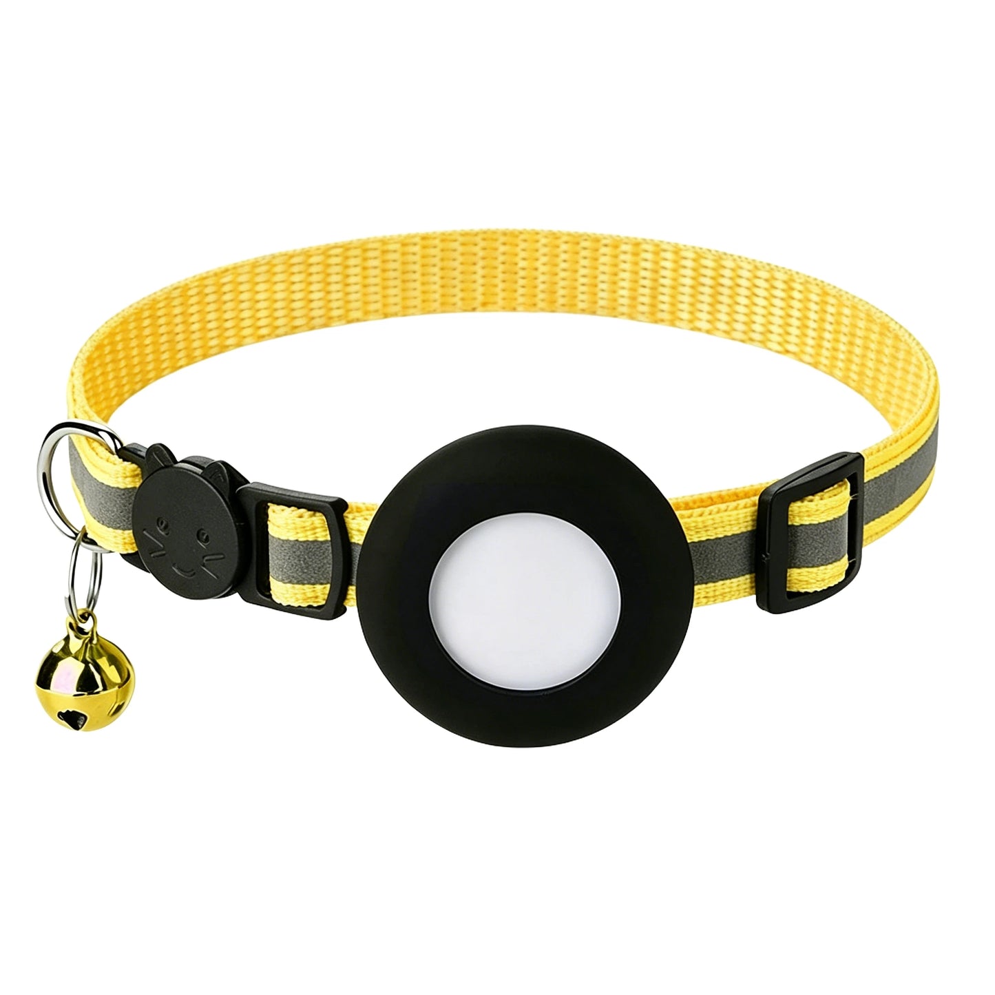 Reflective AirTag Cat Collar with Safety Breakaway Buckle & Bell