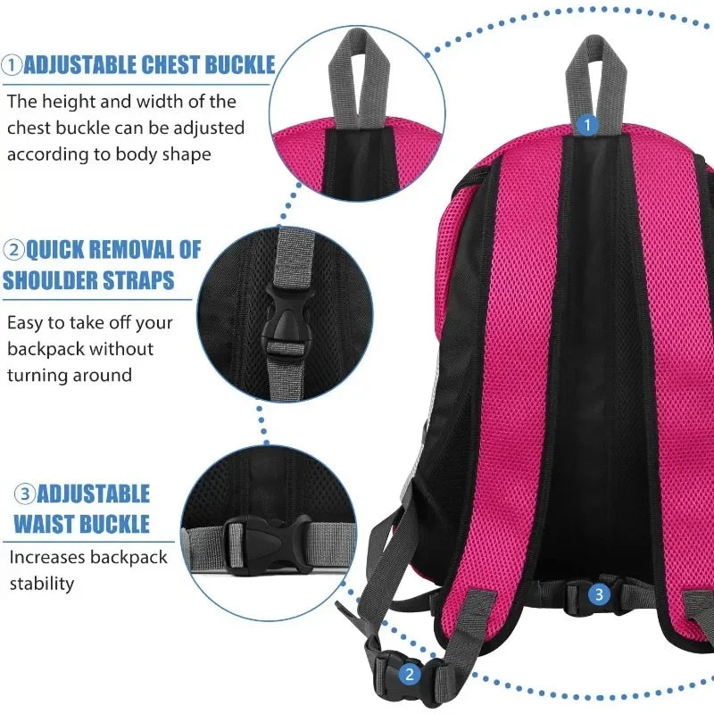 Breathable Front-Pack Adjustable Dog & Cat Travel Backpack Carrier