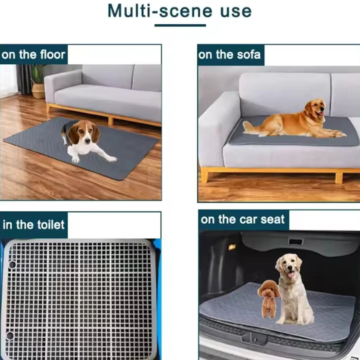 Reusable & Washable Waterproof Dog Pee Pad & Puppy Training Mat