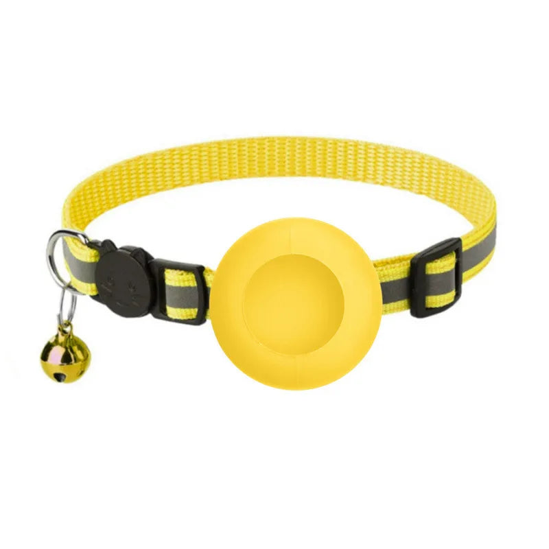Reflective AirTag Cat Collar with Safety Breakaway Buckle & Bell
