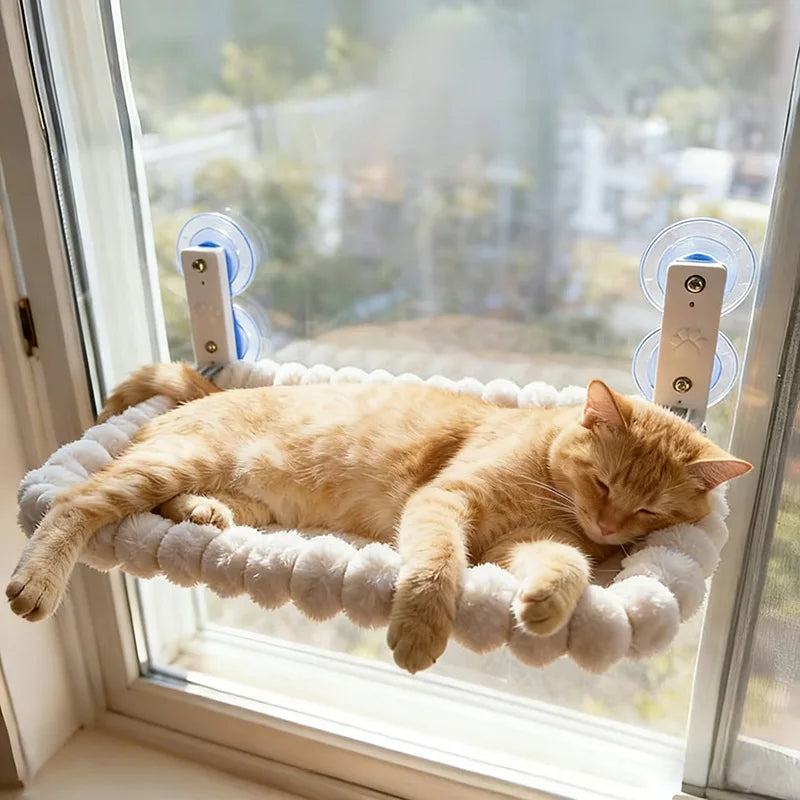 Strong Suction Cup Cat Window Hammock & Cozy Perch