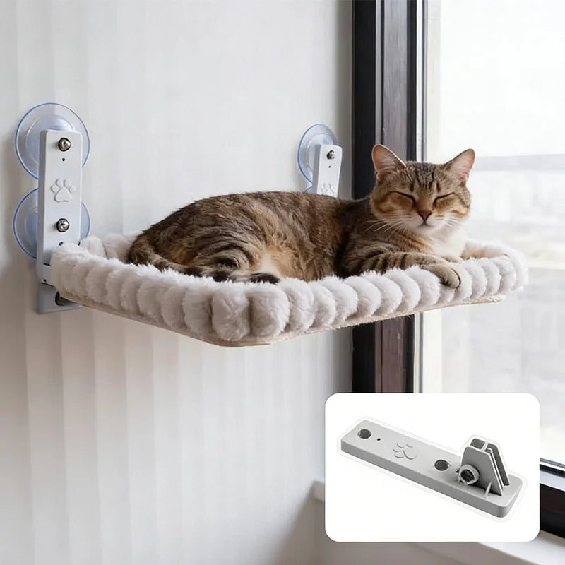 Strong Suction Cup Cat Window Hammock & Cozy Perch