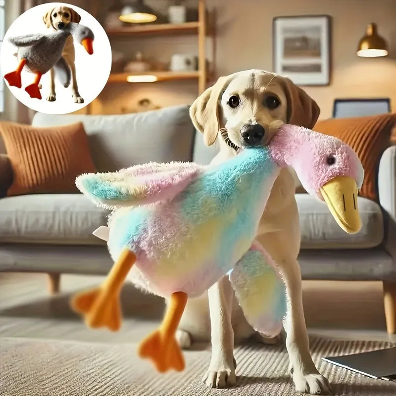 50cm Soft Anxiety-Relieving Duck Plush Toy & Companion for Dogs & Cats