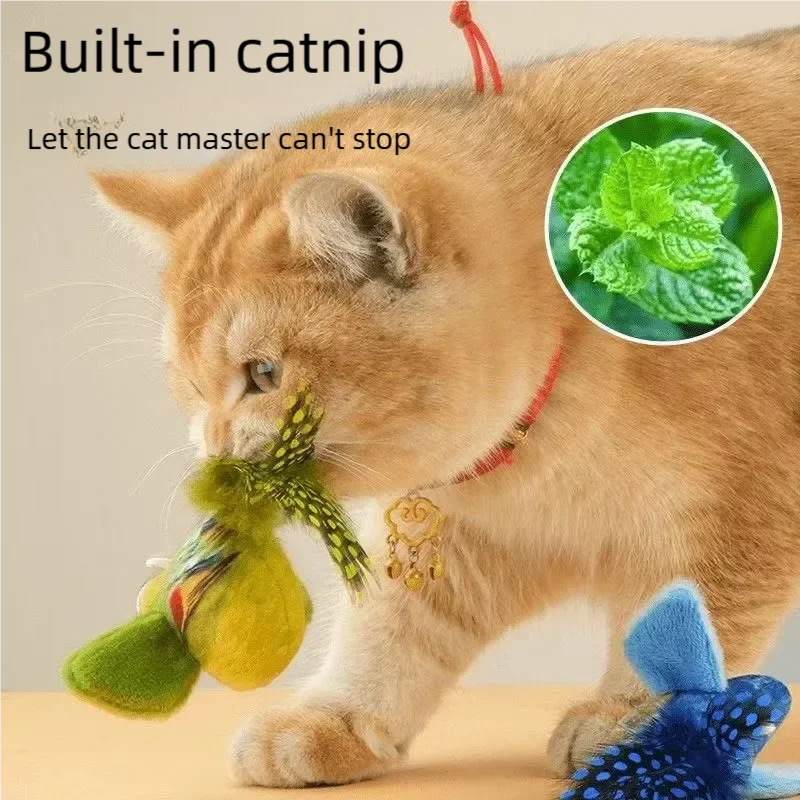 Electric Flapping Wings & Chirping Bird Interactive Cat Toy