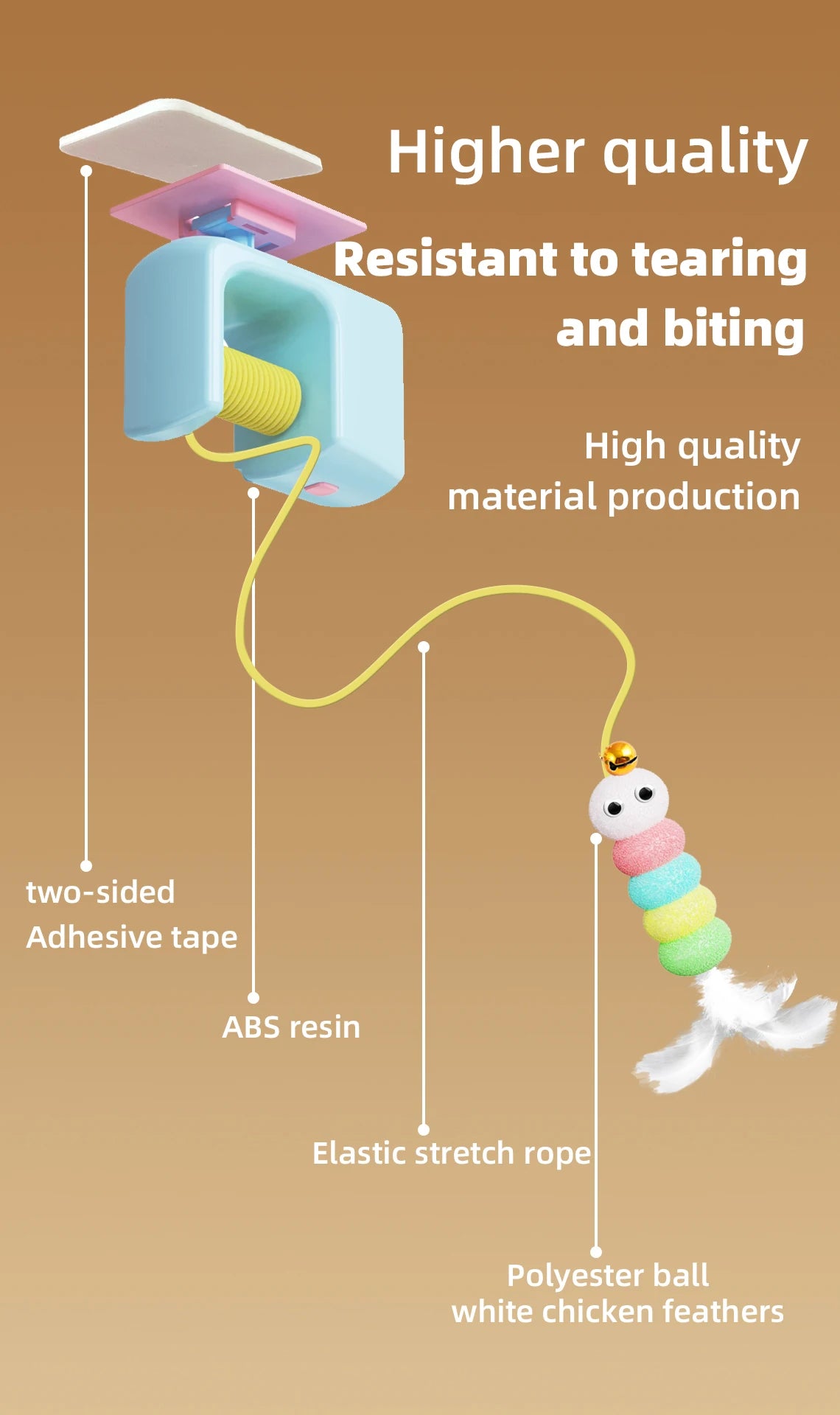 Automatic Hanging Electric Flying Bird Interactive Doorway Cat Toy