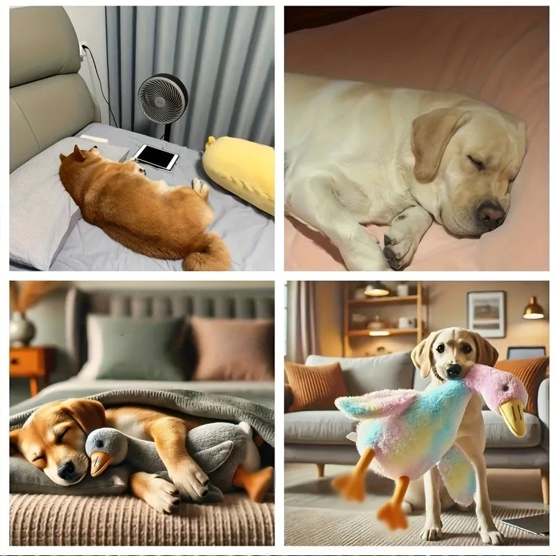 50cm Soft Anxiety-Relieving Duck Plush Toy & Companion for Dogs & Cats