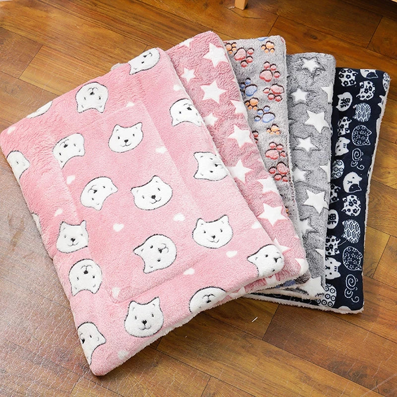 Thickened Flannel Soft Cat & Small Dog Sleeping Mat Cushion